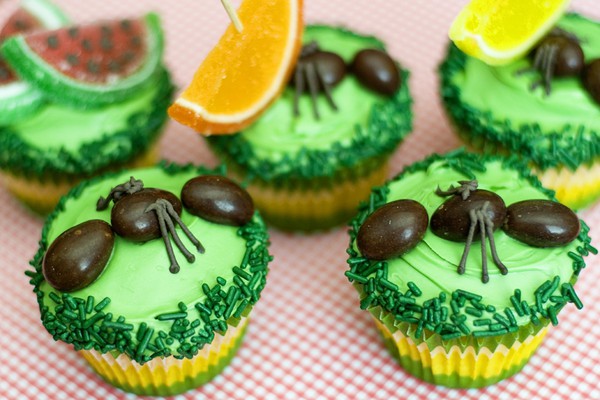 Ants on Cupcakes-cute for outdoor bbq parties CandyPin.